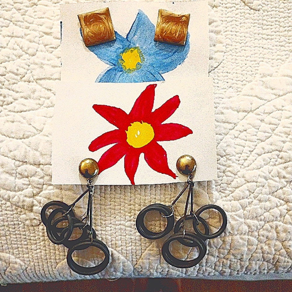 Vintage 80's earrings